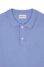 Laden Sie das Bild in den Galerie-Viewer, NOWADAYS KNIT SILK POLO SKY BLUE