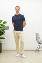 Laden Sie das Bild in den Galerie-Viewer, NOWADAYS KNIT SILK POLO NAVY