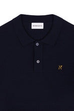 Laden Sie das Bild in den Galerie-Viewer, NOWADAYS KNIT SILK POLO NAVY