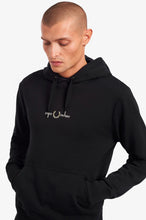 Laden Sie das Bild in den Galerie-Viewer, FRED PERRY HOODED EMBROIDERED SWEATSHIRT BLACK