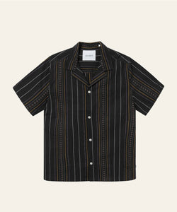 LES DEUX LEO EMBROIDERY SHIRT BLACK