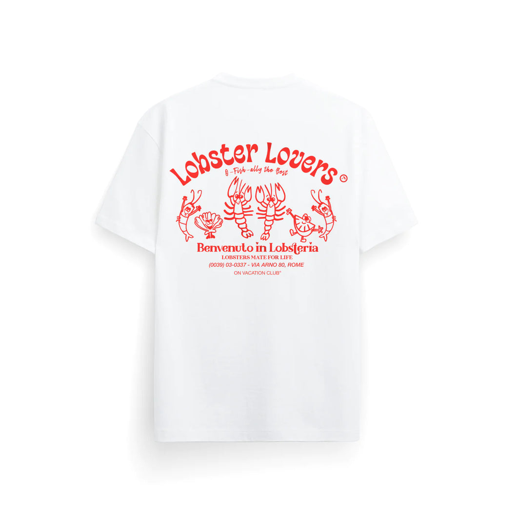 ON VACATION LOBSTER TEE WHITE